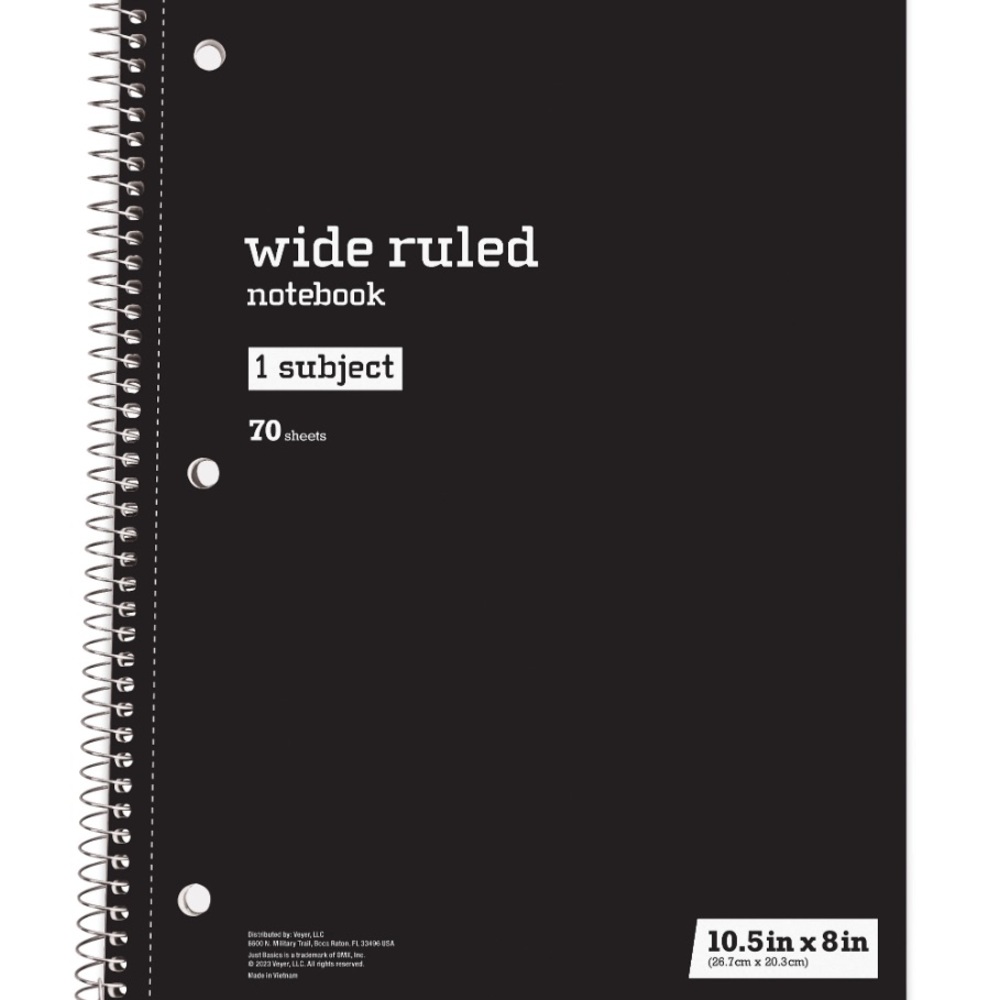2 Staples NOTEBOOK WIDE RULED 70 sheets (TWO)